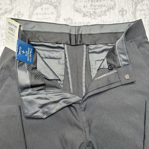 Kenneth Cole STRETCH MICRO CHECK MODERN FIT TECHNI-COLE DRESS PANT 30W 32L - Picture 6 of 12